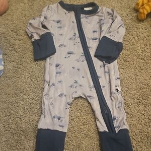 Navy and Gray Kids One Piece
